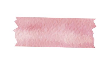 Süsleme için Washi teybi suluboya ögesi