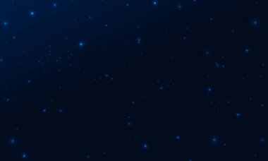 Gerçekçi bir geçmiş. Parlak yıldızlı gece göğü