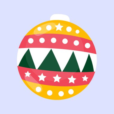 Mavi bir resimde el çizimi düz noel balosu resmi