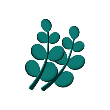 Beyaz üzerine el çizimi yapraklar çizimi