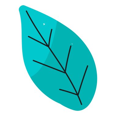 Beyaz üzerine doğa simgesi illüstrasyonu bırakır