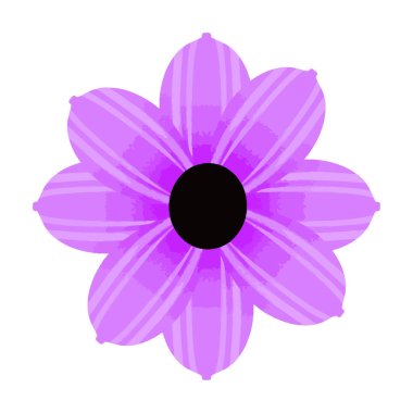 Beyaz arkaplanda elle çizilmiş suluboya çiçek çizimi