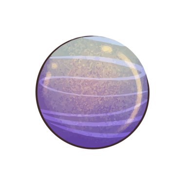 Gezegen Resimleri beyaz arkaplanda izole edildi