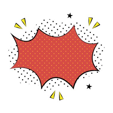 Çizgi roman kabarcıkları elementi çizimi izole edildi