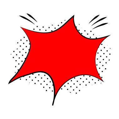 Beyaz arkaplanda izole edilmiş karikatür kabarcıkları ögesi