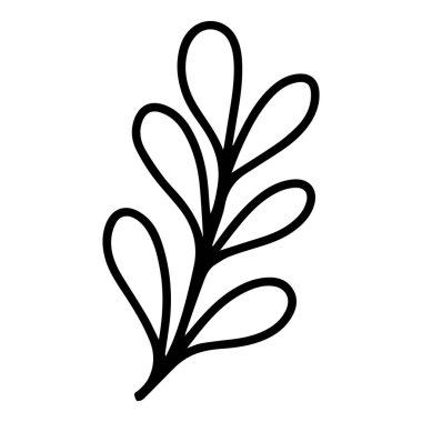 Düz tasarım, basit çiçek, beyaza izole edilmiş.