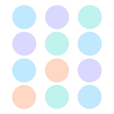 Beyaz üzerinde soyut renk paleti afişi sersemletici koleksiyonu