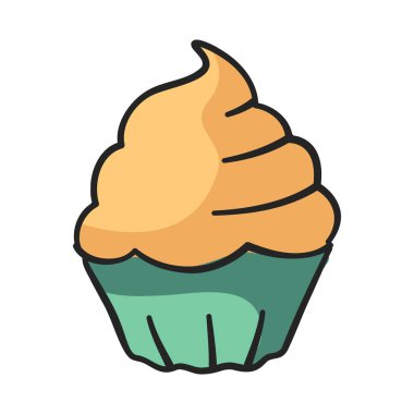 Tatlı kek mor leziz ikon beyaz