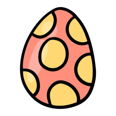 El çizimi Paskalya günü beyaza renkli yumurta çizimi