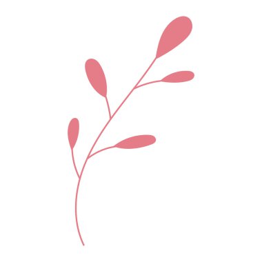 El çizimi sonbahar yaprakları beyaz bir resimde izole edilmiş.