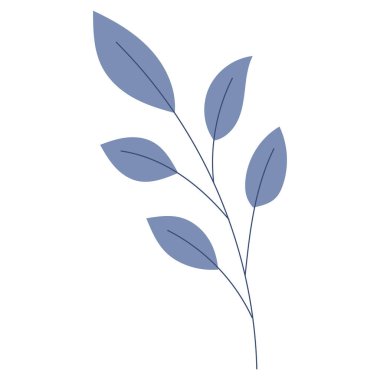 El çizimi sonbahar yaprakları beyaza izole edilmiş.