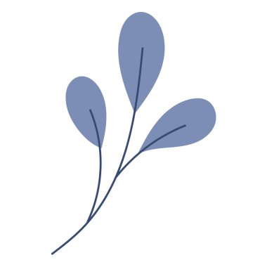 El çizimi sonbahar yaprakları beyaza izole edilmiş.