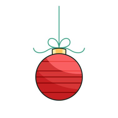 Beyaz üzerine el çizimi Noel balosu çizimi