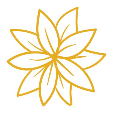 Elle çizilmiş altın yapraklar çizim tasarımı