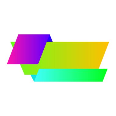 Origami satış pankartı etiketi boş tasarım şablonu