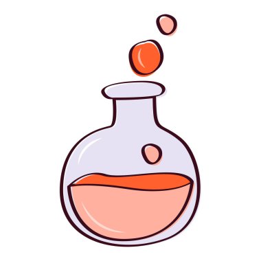 Beyaz arkaplanda bilim laboratuarı nesneleri