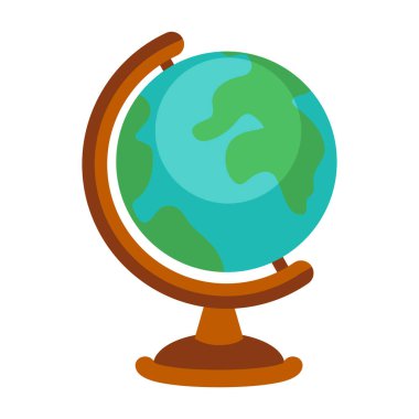 Dünya haritası simgesi beyaz üzerinde izole edilmiş tasarım