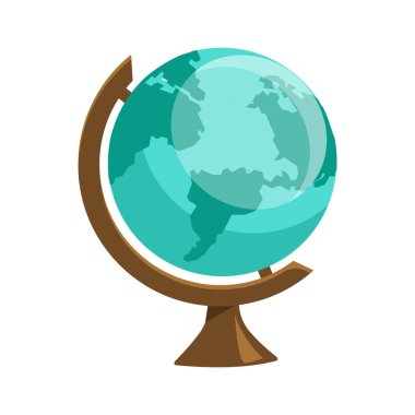 Dünya haritası simgesi beyaz arkaplanda izole edilmiş tasarım