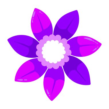 El çizimi renkli çiçek çizimi beyaza izole edilmiş