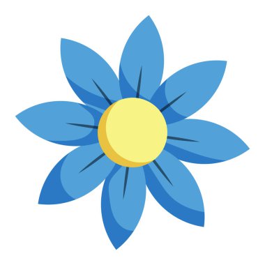 El çizimi bahar çiçeği beyaz bir resimde izole edilmiş.