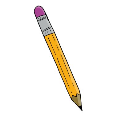 Beyaz arkaplanda kalem yazma aracı resimleme