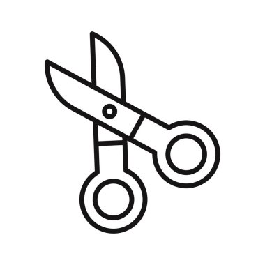 makas simgesi beyaz arka plan üzerinde