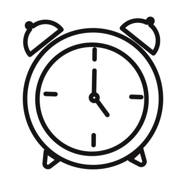 Dakika Analizi Saat Simgesi beyaz arkaplanı