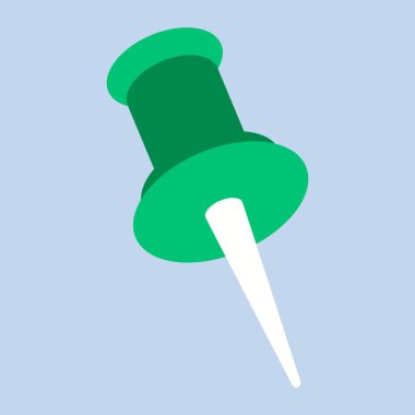 Okula geri dön. Mavi üzerine iğne simgesi yerleştir.