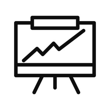 Karşılaştırma çizgisi simgesi beyaz arkaplanda izole edildi