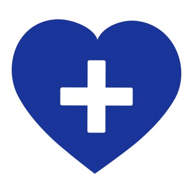 Beyaz arkaplanda Sağlık Simgesi illüstrasyonu