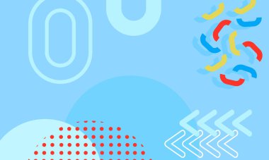 Soyut geometrik arkaplanın düz tasarımı