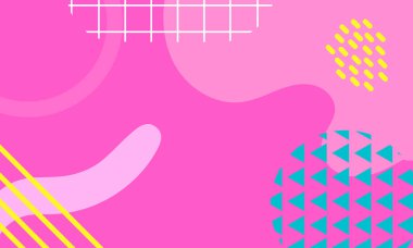 Soyut geometrik arkaplanın düz tasarımı