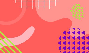 Soyut geometrik arkaplanın düz tasarımı