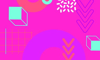 Soyut geometrik arkaplanın düz tasarımı