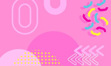 Soyut geometrik arkaplanın düz tasarımı