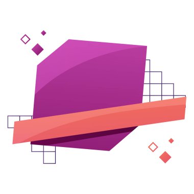 Renkli soyut satış afişi. Renkli origami satış pankartı