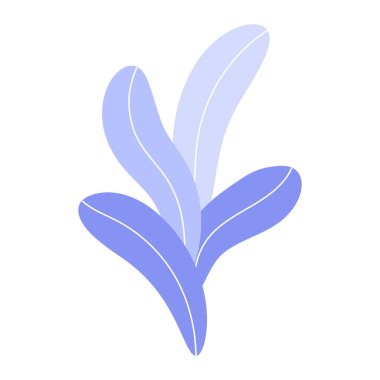 Beyaz arkaplanda tek renkli tropik yapraklar çizimi