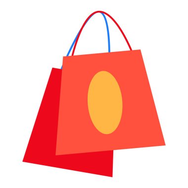 Alışveriş kağıdı simgesi beyaz arkaplanda izole edildi