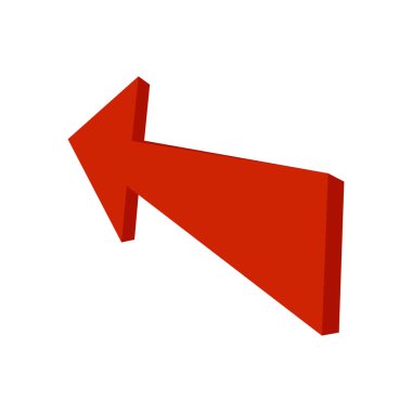 Beyaz üzerine gerçekçi olarak işaretlenecek oklar