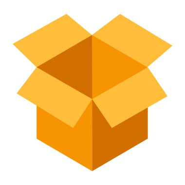 beyaz arkaplanda karton kutular