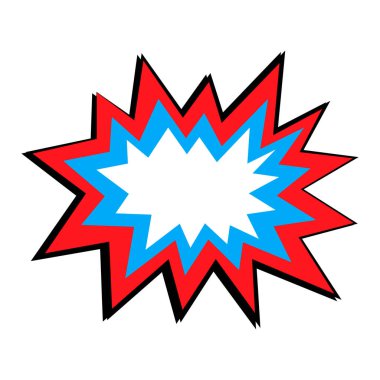 El çizimi komik konuşma balonu beyazda izole