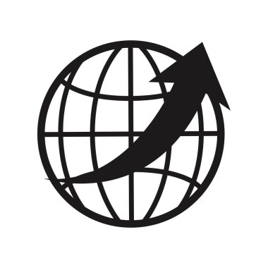 Beyazda internet simgesi tasarım şablonu