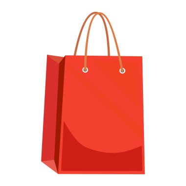 Kabzası dik duran kağıt alışveriş torbası.