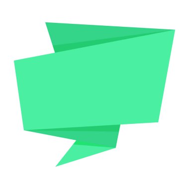 Renkli soyut satış afişi. Renkli origami satış pankartı