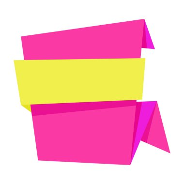 Renkli soyut satış afişi. Renkli origami satış pankartı