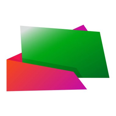 Renkli soyut satış afişi. Renkli origami satış pankartı