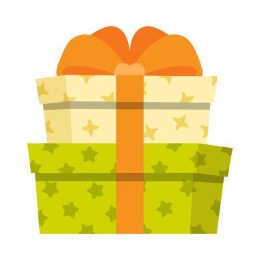 Beyaz arkaplanda el çizimi hediye kutuları çizimi