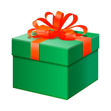 hediye kutusu sunumu beyaz resimde