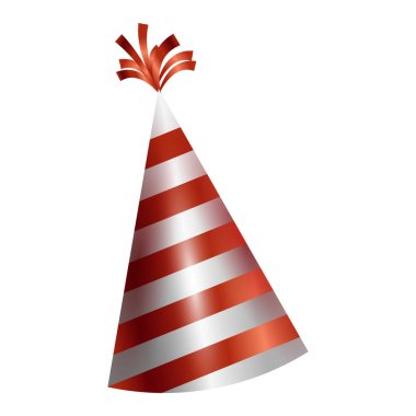 Parti şapkası görüntüyü beyaz arkaplanda izole etti