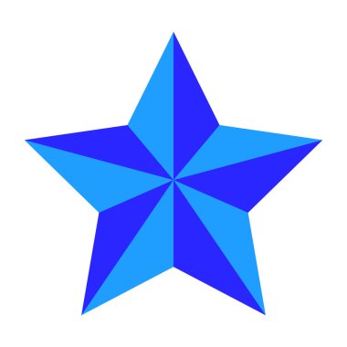 Beyaz arkaplanda yıldız çizimi